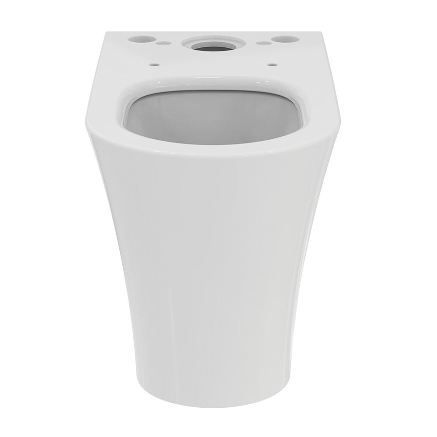 Immagine di Ideal Standard LA DOLCE VITA vaso a terra filo parete AquaBlade per cassetta, senza brida, senza sedile, colore bianco finitura lucido E264201