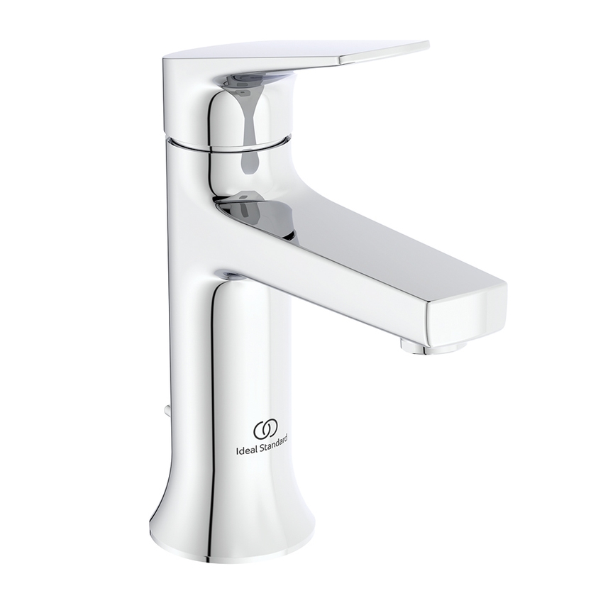 Immagine di Ideal Standard LA DOLCE VITA miscelatore monocomando per lavabo H.17 cm, con asta di comando e scarico piletta da 1-1/4", finitura cromo BD655AA