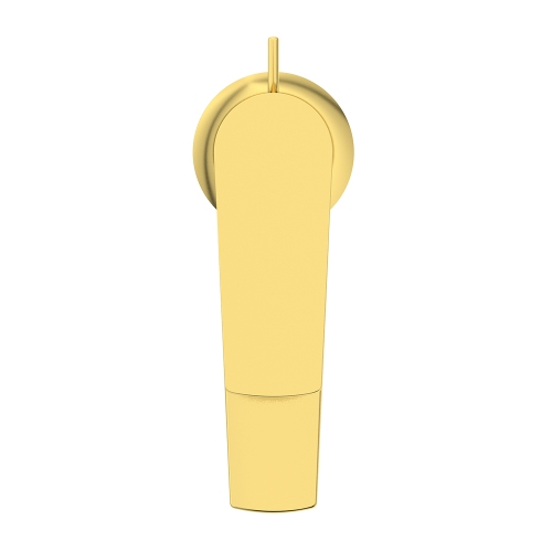 Immagine di Ideal Standard LA DOLCE VITA miscelatore monocomando per lavabo H.17 cm, con asta di comando e scarico piletta da 1-1/4", finitura brushed gold BD655A2