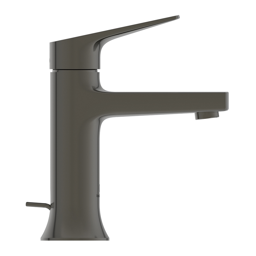 Immagine di Ideal Standard LA DOLCE VITA miscelatore monocomando per lavabo H.17 cm, con asta di comando e scarico piletta da 1-1/4", finitura magnetic grey BD655A5