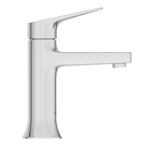 Immagine di Ideal Standard LA DOLCE VITA miscelatore monocomando per lavabo H.17 cm, senza asta di comando e scarico piletta da 1-1/4", finitura cromo BD656AA