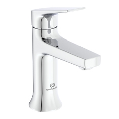 Immagine di Ideal Standard LA DOLCE VITA miscelatore monocomando per lavabo H.17 cm, senza asta di comando e scarico piletta da 1-1/4", finitura cromo BD656AA