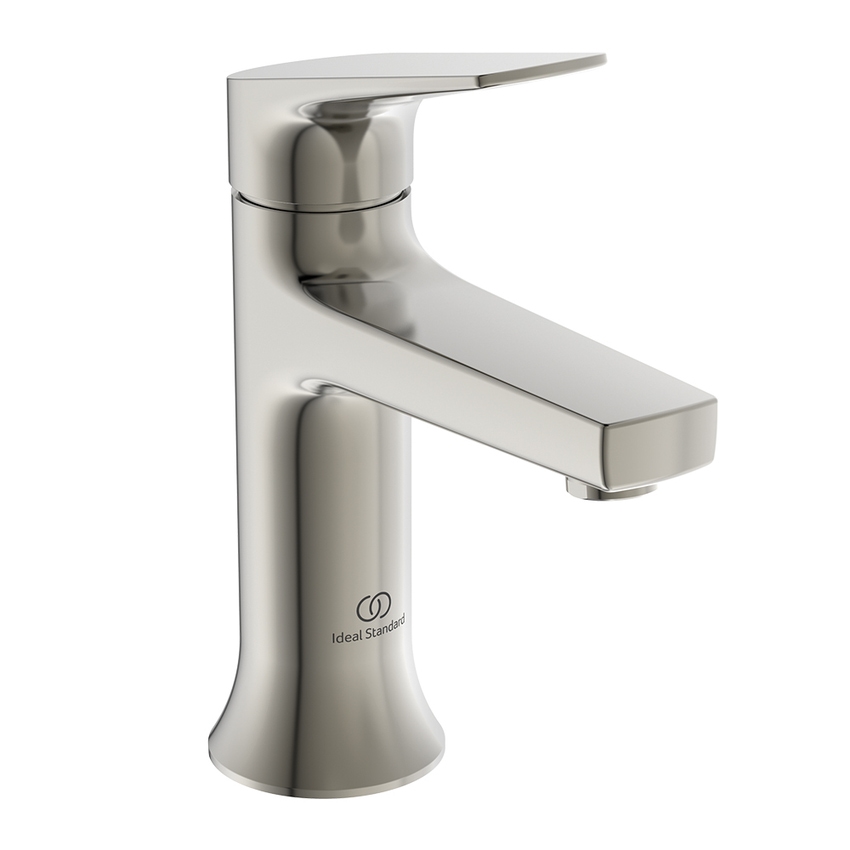 Immagine di Ideal Standard LA DOLCE VITA miscelatore monocomando per lavabo H.17 cm, senza asta di comando e scarico piletta da 1-1/4", finitura silver storm BD656GN