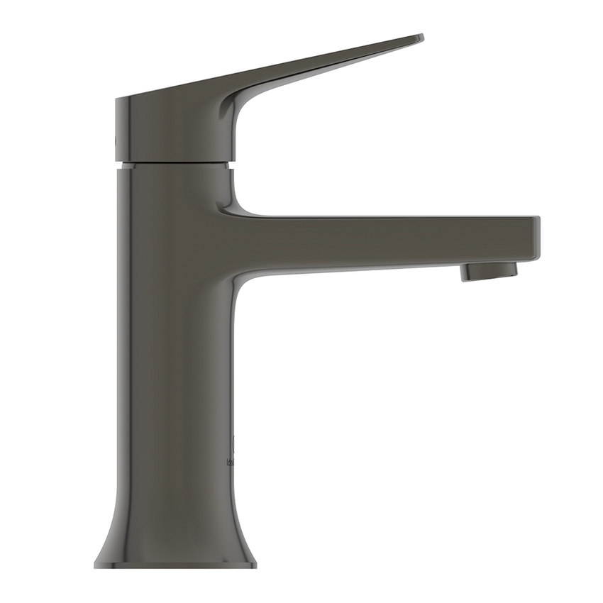 Immagine di Ideal Standard LA DOLCE VITA miscelatore monocomando per lavabo H.17 cm, senza asta di comando e scarico piletta da 1-1/4", finitura magnetic grey BD656A5