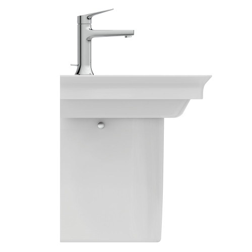 Immagine di Ideal Standard LA DOLCE VITA miscelatore monocomando per lavabo H.18 cm, con asta di comando e scarico piletta da 1-1/4", finitura cromo BD653AA