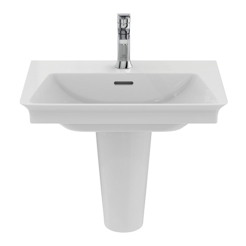Immagine di Ideal Standard LA DOLCE VITA miscelatore monocomando per lavabo H.18 cm, con asta di comando e scarico piletta da 1-1/4", finitura cromo BD653AA