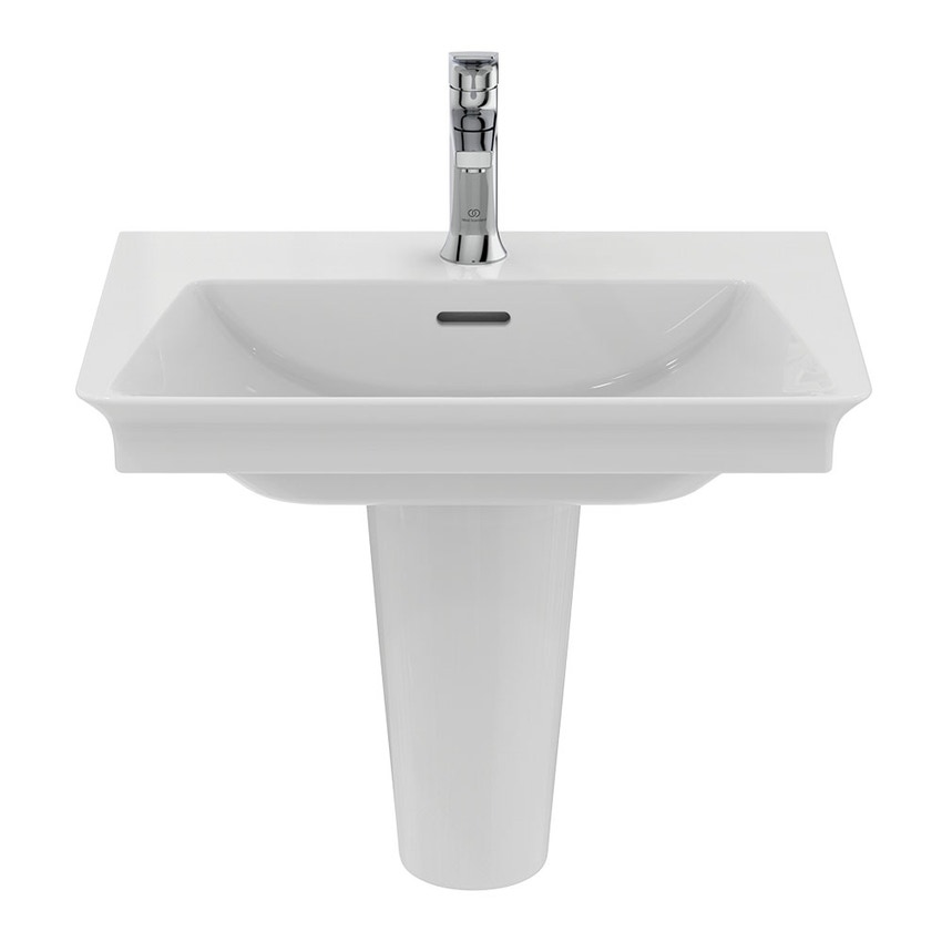 Immagine di Ideal Standard LA DOLCE VITA miscelatore monocomando per lavabo H.18 cm, con asta di comando e scarico piletta da 1-1/4", finitura cromo BD653AA