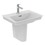 Immagine di Ideal Standard LA DOLCE VITA miscelatore monocomando per lavabo H.18 cm, con asta di comando e scarico piletta da 1-1/4", finitura cromo BD653AA