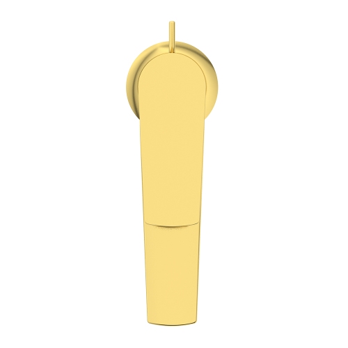 Immagine di Ideal Standard LA DOLCE VITA miscelatore monocomando per lavabo H.18 cm, con asta di comando e scarico piletta da 1-1/4", finitura brushed gold BD653A2