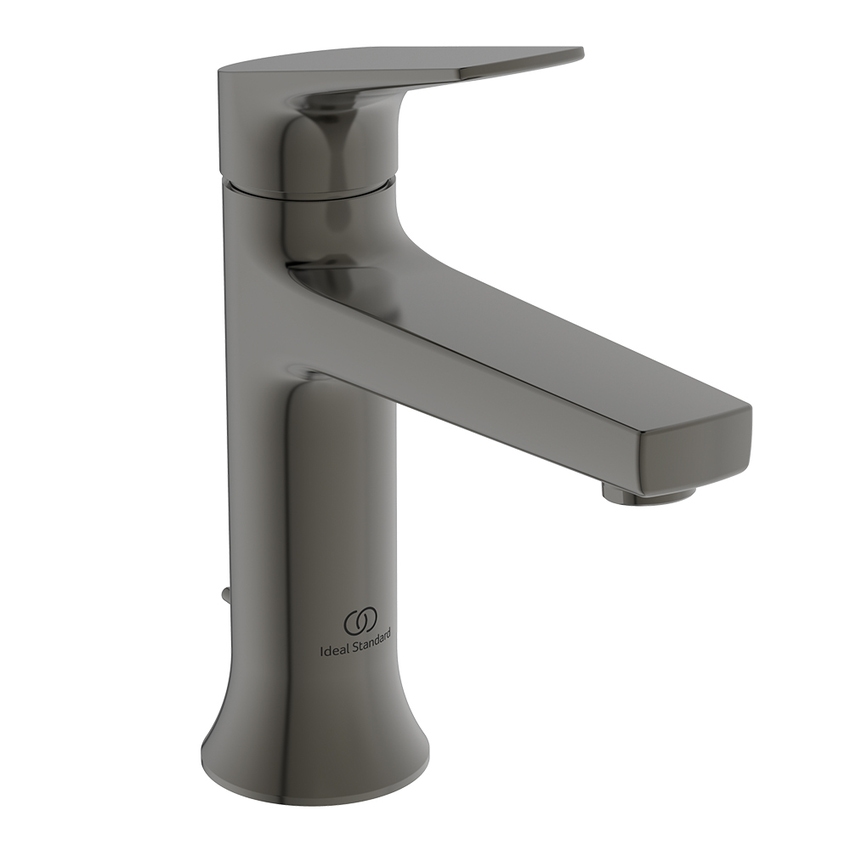 Immagine di Ideal Standard LA DOLCE VITA miscelatore monocomando per lavabo H.18 cm, con asta di comando e scarico piletta da 1-1/4", finitura magnetic grey BD653A5