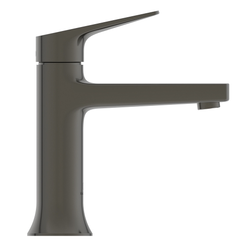 Immagine di Ideal Standard LA DOLCE VITA miscelatore monocomando per lavabo H.18 cm, senza asta di comando e scarico piletta da 1-1/4", finitura magnetic grey BD654A5