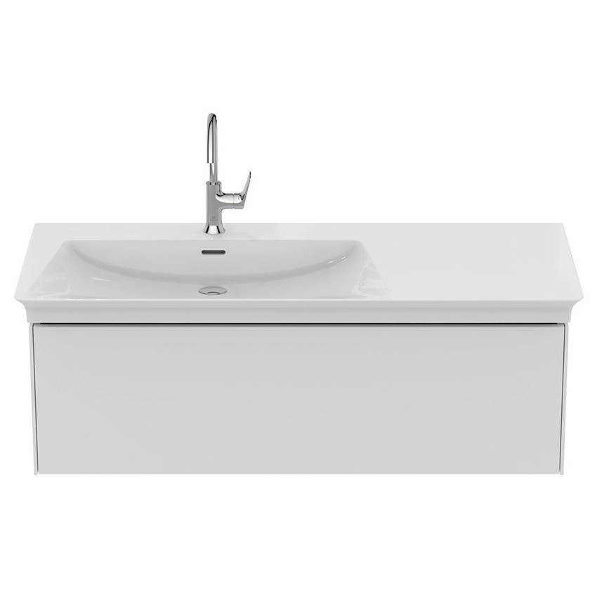 Immagine di Ideal Standard LA DOLCE VITA miscelatore monocomando con bocca alta per lavabo, con asta di comando e scarico piletta da 1-1/4", finitura cromo BD657AA