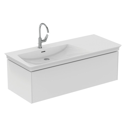 Immagine di Ideal Standard LA DOLCE VITA miscelatore monocomando con bocca alta per lavabo, con asta di comando e scarico piletta da 1-1/4", finitura cromo BD657AA