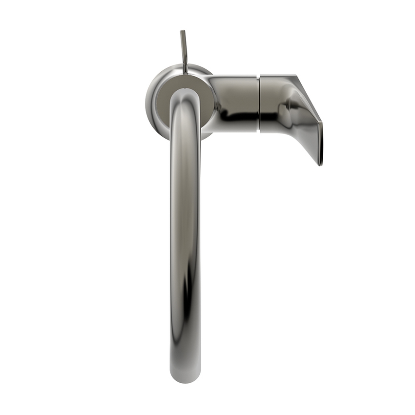 Immagine di Ideal Standard LA DOLCE VITA miscelatore monocomando con bocca alta per lavabo, con asta di comando e scarico piletta da 1-1/4", finitura silver storm BD657GN