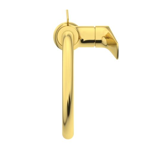 Immagine di Ideal Standard LA DOLCE VITA miscelatore monocomando con bocca alta per lavabo, con asta di comando e scarico piletta da 1-1/4", finitura brushed gold BD657A2