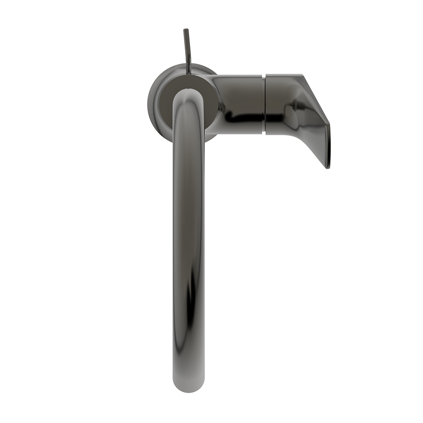 Immagine di Ideal Standard LA DOLCE VITA miscelatore monocomando con bocca alta per lavabo, con asta di comando e scarico piletta da 1-1/4", finitura magnetic grey BD657A5