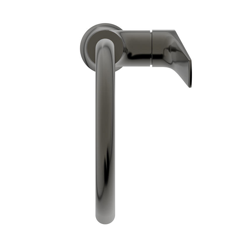 Immagine di Ideal Standard LA DOLCE VITA miscelatore monocomando con bocca alta per lavabo, senza asta di comando e scarico piletta da 1-1/4", finitura magnetic grey BD658A5