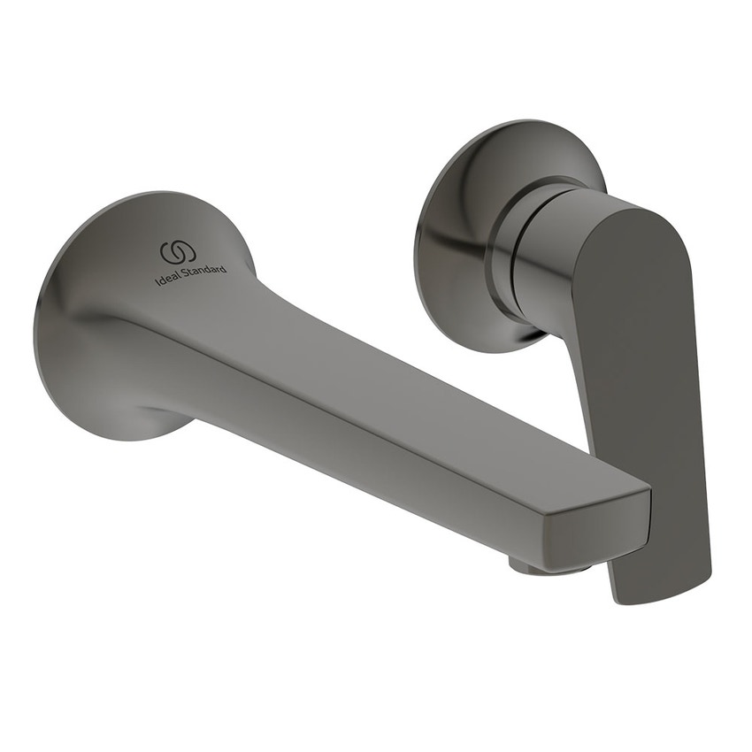 Immagine di Ideal Standard LA DOLCE VITA miscelatore monocomando a parete P.18 cm, per lavabo, senza corpo incasso, finitura magnetic grey BD956A5