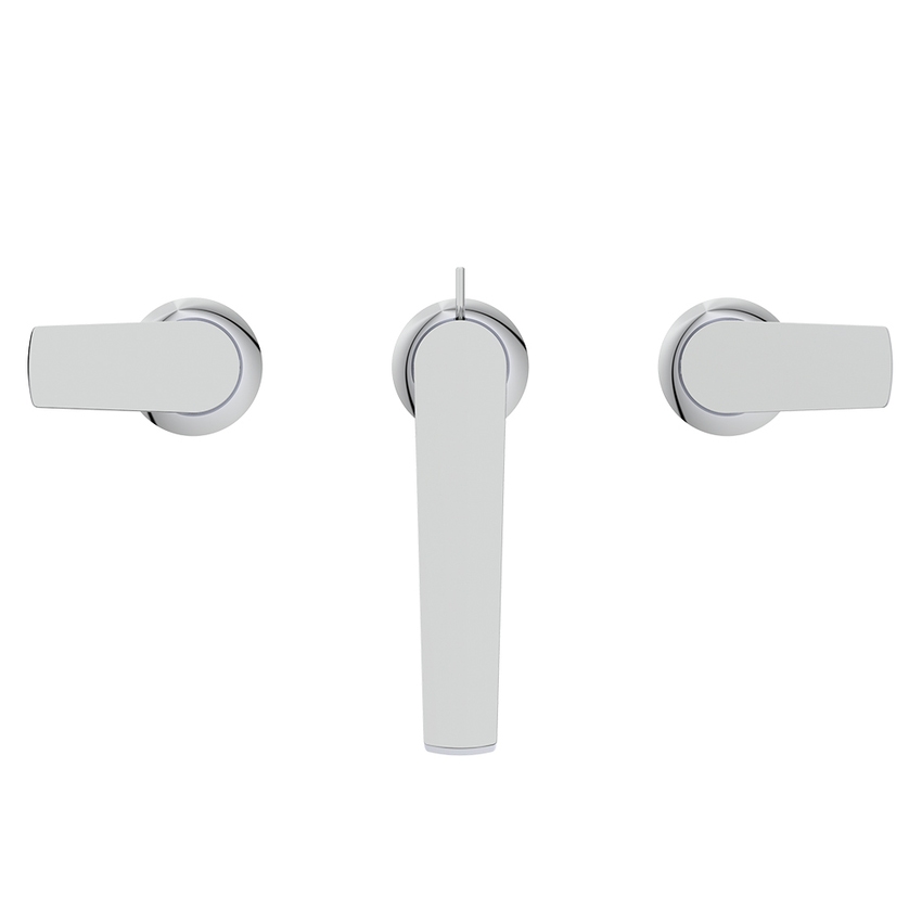 Immagine di Ideal Standard LA DOLCE VITA miscelatore per lavabo con 3 fori, con asta di comando e scarico piletta da 1-1/4", finitura cromo BD661AA