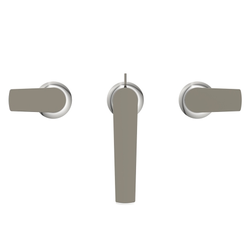 Immagine di Ideal Standard LA DOLCE VITA miscelatore per lavabo con 3 fori, con asta di comando e scarico piletta da 1-1/4", finitura silver storm BD661GN