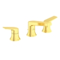 Immagine di Ideal Standard LA DOLCE VITA miscelatore per lavabo con 3 fori, con asta di comando e scarico piletta da 1-1/4", finitura brushed gold BD661A2