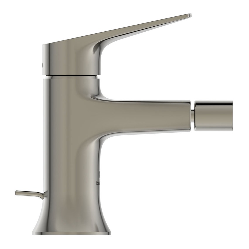 Immagine di Ideal Standard LA DOLCE VITA miscelatore monocomando per bidet, con scarico, finitura silver storm BD664GN