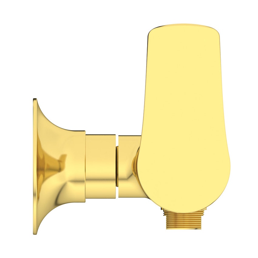 Immagine di Ideal Standard LA DOLCE VITA miscelatore monocomando per doccia, con limitatore di portata, finitura brushed gold BD665A2
