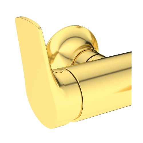 Immagine di Ideal Standard LA DOLCE VITA miscelatore monocomando per vasca o doccia, con deviatore, doccetta stick, supporto fisso e flessibile 125 cm, finitura brushed gold BD667A2