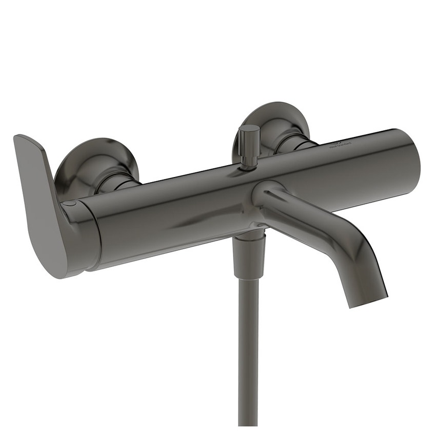 Immagine di Ideal Standard LA DOLCE VITA miscelatore monocomando per vasca o doccia, con deviatore, doccetta stick, supporto fisso e flessibile 125 cm, finitura magnetic grey BD667A5