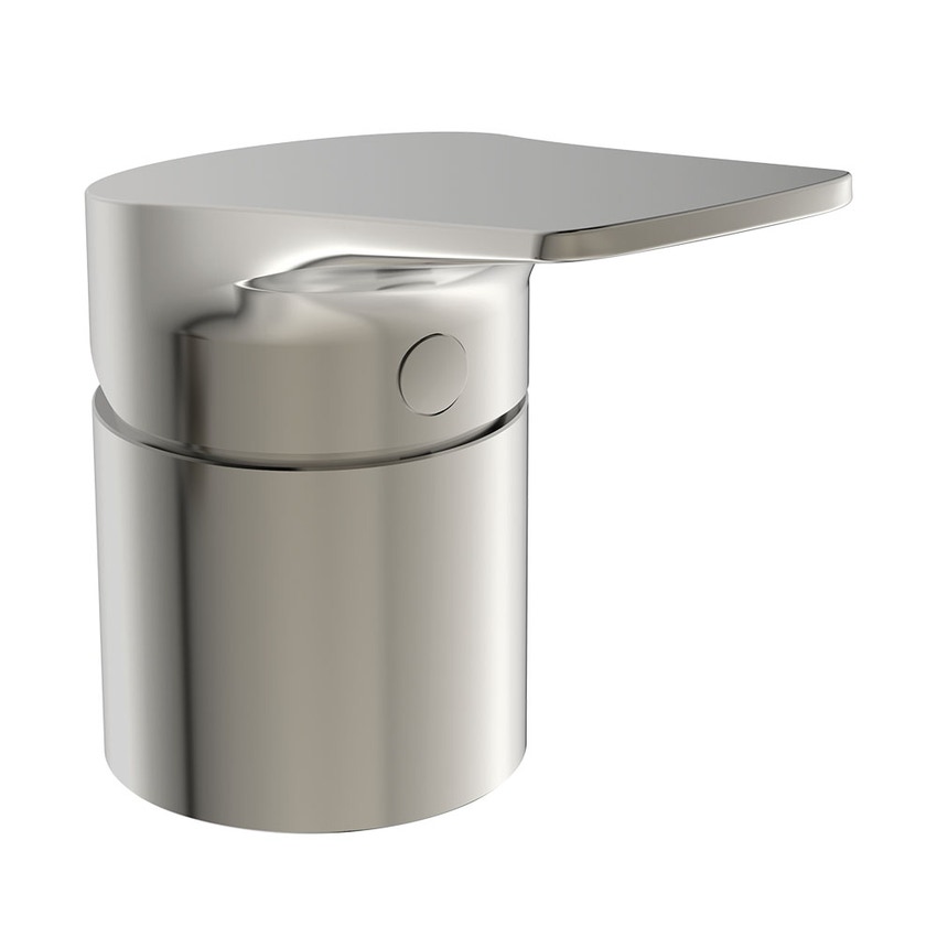 Immagine di Ideal Standard LA DOLCE VITA gruppo bordo vasca 3 fori, con deviatore, doccetta stick, porta doccetta e flessibile 175 cm, finitura silver storm BD670GN