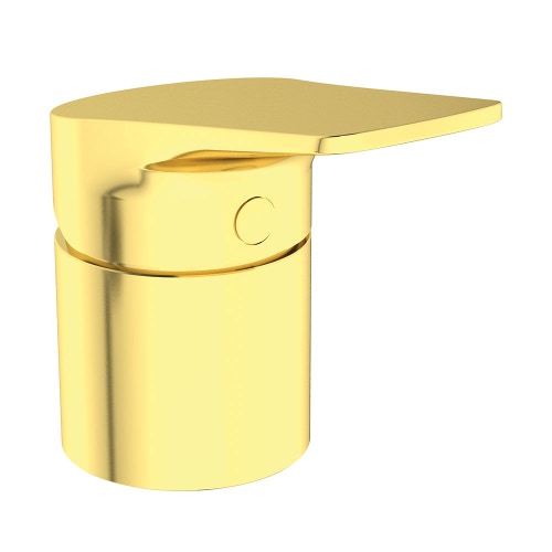 Immagine di Ideal Standard LA DOLCE VITA gruppo bordo vasca 3 fori, con deviatore, doccetta stick, porta doccetta e flessibile 175 cm, finitura brushed gold BD670A2