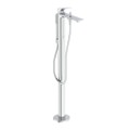 Immagine di Ideal Standard LA DOLCE VITA miscelatore freestanding per vasca, con deviatore, doccetta stick, flessibili 125 cm e supporto doccetta, senza corpo incasso, finitura cromo BD673AA