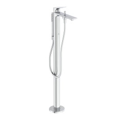 Immagine di Ideal Standard LA DOLCE VITA miscelatore freestanding per vasca, con deviatore, doccetta stick, flessibili 125 cm e supporto doccetta, senza corpo incasso, finitura cromo BD673AA