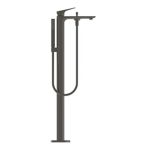 Immagine di Ideal Standard LA DOLCE VITA miscelatore freestanding per vasca, con deviatore, doccetta stick, flessibili 125 cm e supporto doccetta, senza corpo incasso, finitura magnetic grey BD673A5