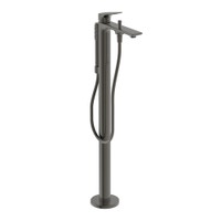 Immagine di Ideal Standard LA DOLCE VITA miscelatore freestanding per vasca, con deviatore, doccetta stick, flessibili 125 cm e supporto doccetta, senza corpo incasso, finitura magnetic grey BD673A5