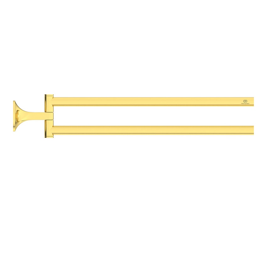 Immagine di Ideal Standard LA DOLCE VITA portasciugamani doppio, finitura brushed gold T5505A2
