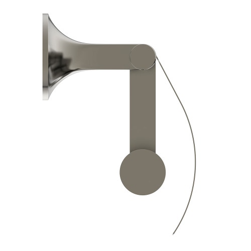 Immagine di Ideal Standard LA DOLCE VITA portarotolo con copertura, per installazione a parete, finitura silver storm T5509GN