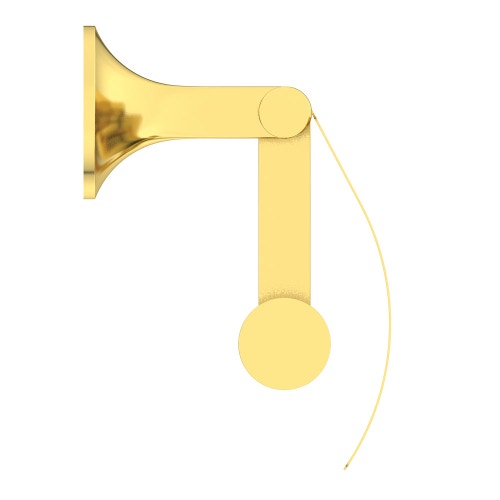 Immagine di Ideal Standard LA DOLCE VITA portarotolo con copertura, per installazione a parete, finitura brushed gold T5509A2