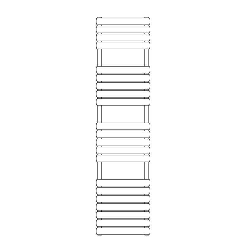 Immagine di Irsap ELLIPSIS_B scaldasalviette 21 tubi, 3 intervalli H.162 L.60 P.5.3 cm, colore bianco ELE060B01IR01NNN01