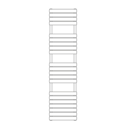 Immagine di Irsap ELLIPSIS_B scaldasalviette 21 tubi, 3 intervalli H.162 L.40 P.5.3 cm, colore bianco ELE040B01IR01NNN01