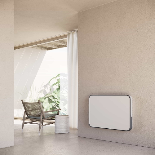 Immagine di Irsap RELAX HYBRID ORIZZONTALE radiatore H.65 L.112 P.10.7 cm, allacciamento sinistro, senza led, colore sablè finitura ruvido Cod.Y4 REHM112AY4ILRHNN