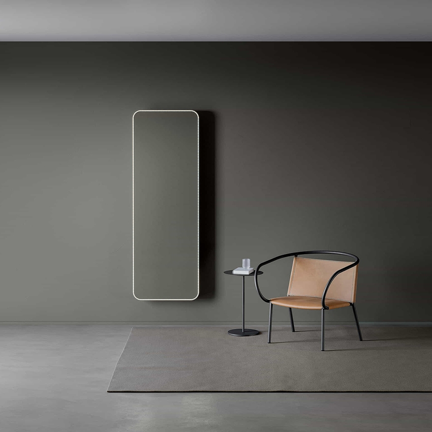 Immagine di Irsap RELAX HYBRID VERTICALE radiatore H.180 L.63 P.10.7 cm, senza led, colore grigio medio finitura ruvido Cod.4D REHL060A4DIRCHNN01