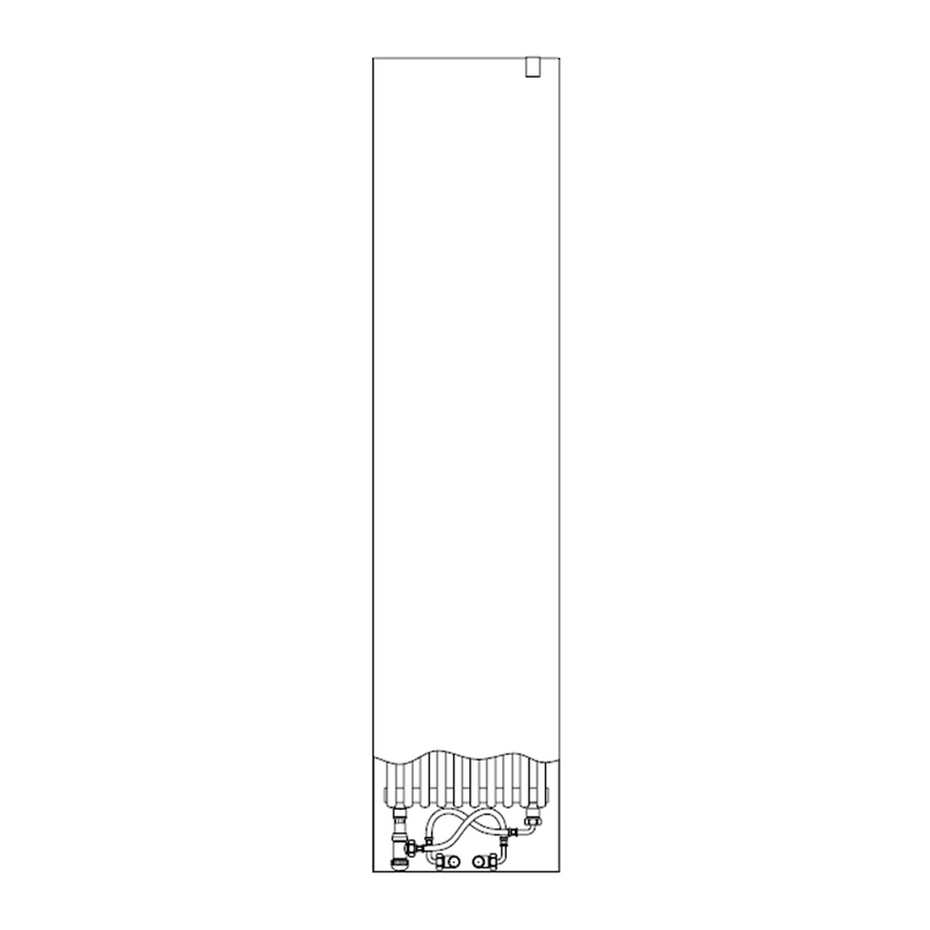 Immagine di Irsap RELAX OVER POWER radiatore H.166,3 L.65,3 P.6,35 cm, finitura acciaio inox specchio Cod.IS REOE065BISIR01AN01