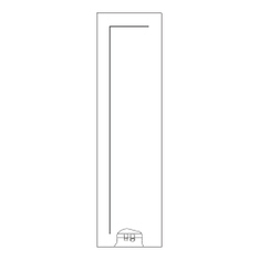 Immagine di Irsap RELAX IMMAGINA S radiatore H.180 L.50 P.7 cm, senza led, colore bianco perla finitura ruvido Cod.16 IMGL050B16IRANN001