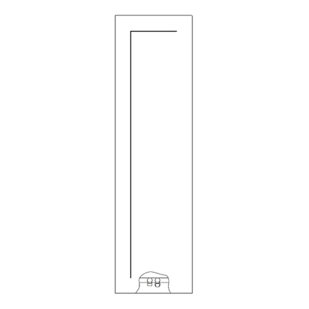 Immagine di Irsap RELAX IMMAGINA S radiatore H.180 L.50 P.7 cm, senza led, colore bianco perla finitura ruvido Cod.16 IMGL050B16IRANN001