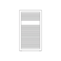 Immagine di Irsap LIKE scaldasalviette, 31 tubi, 1 intervallo, H.88,2 L.63,2 P.3,5 cm, colore bianco standard finitura lucido Cod.01 FCS063B01IR01NNN02