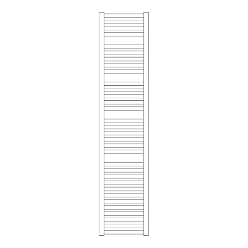 Immagine di Irsap PAREO scaldasalviette, 32 tubi, 4 intervalli, H.180 L.55 P.3 cm, colore bianco standard finitura lucido Cod.01 PTE055B01IR01NNN01