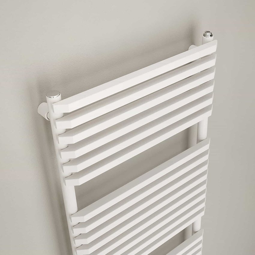 Immagine di Irsap NET scaldasalviette, 18 tubi, 1 intervallo, H.80 L.50 P.6,7 cm, colore bianco standard finitura lucido Cod.01 NTS050B01IR01NNN03