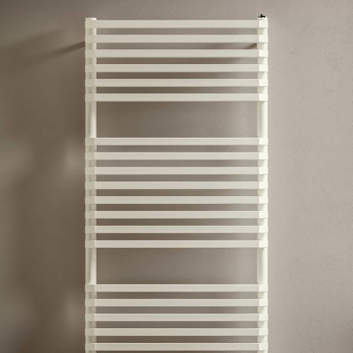 Immagine di Irsap NET scaldasalviette, 18 tubi, 1 intervallo, H.80 L.50 P.6,7 cm, colore bianco standard finitura lucido Cod.01 NTS050B01IR01NNN03