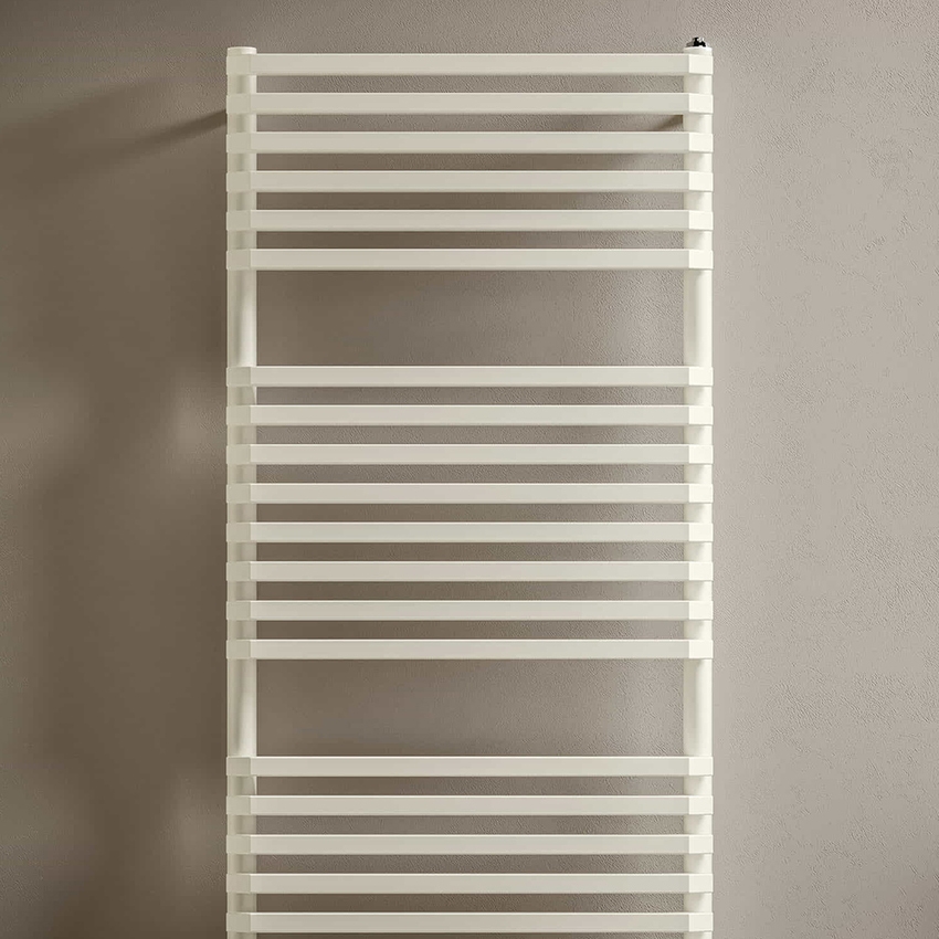 Immagine di Irsap NET scaldasalviette, 18 tubi, 1 intervallo, H.80 L.50 P.6,7 cm, colore bianco standard finitura lucido Cod.01 NTS050B01IR01NNN03